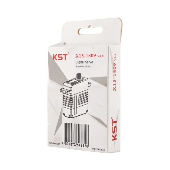 Hot Sales KST X15-1809 V8.0 24Kgf.cm 0.07sec RC Model HV Mini Swash Plate Cyclic Brushless Motor for RC Helicopters